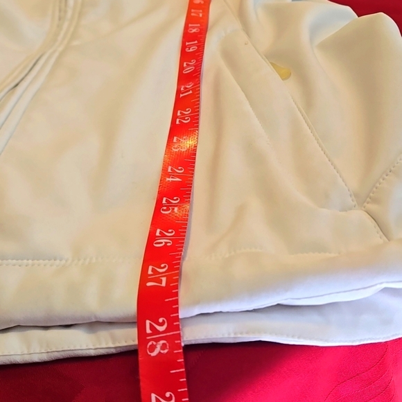 Natural Reflections Jacket Ivory Full Zip Fur-lined Drawstring Hood Women Medium - Picture 11 of 15